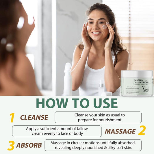 “Silken Glow” Whipped Tallow Cream – 100 ml Pack